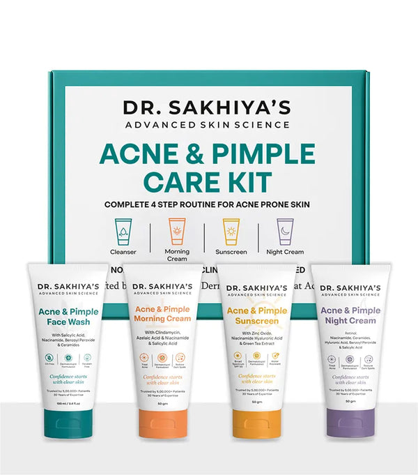 Dr. Sakhiya’s Acne & Pimple Care Kit | Dermatologically Tested