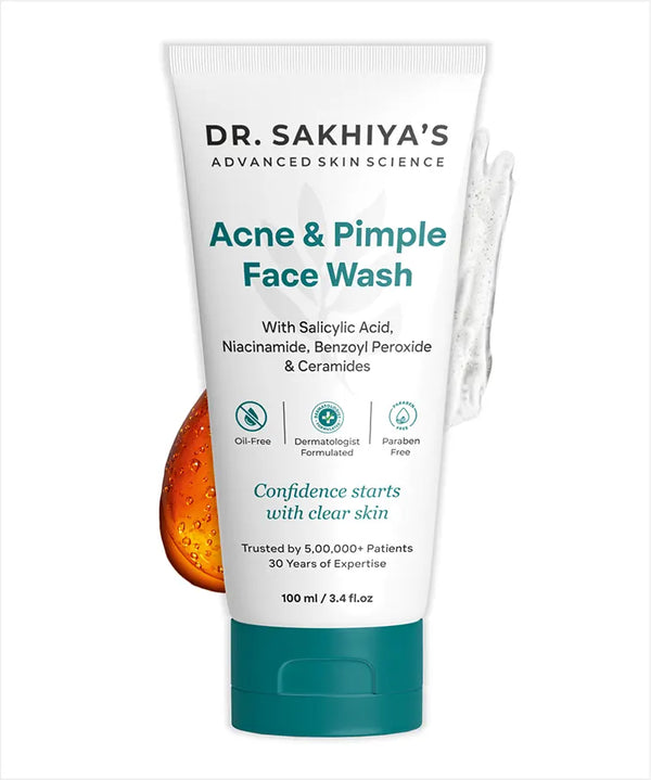 Dr. Sakhiya's Acne & Pimple Facewash for Oily And Acne-Prone Skin