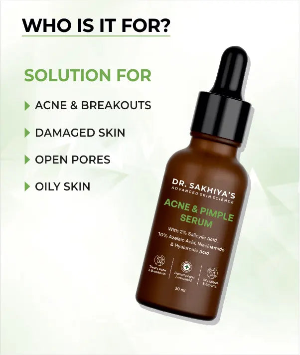 Who is Dr. Sakhiya's Acne & Pimple Face Serum?