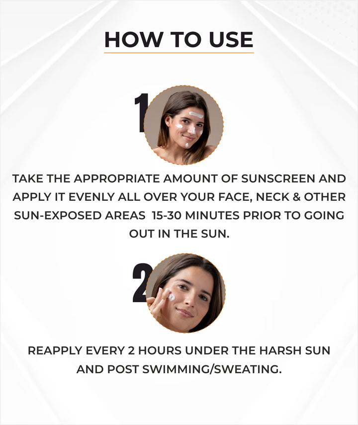 SPF 50 Sunscreen PA+++ - How to Use