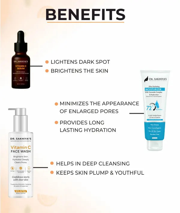 Benefits of Vitamin C Brightening Skin Combo