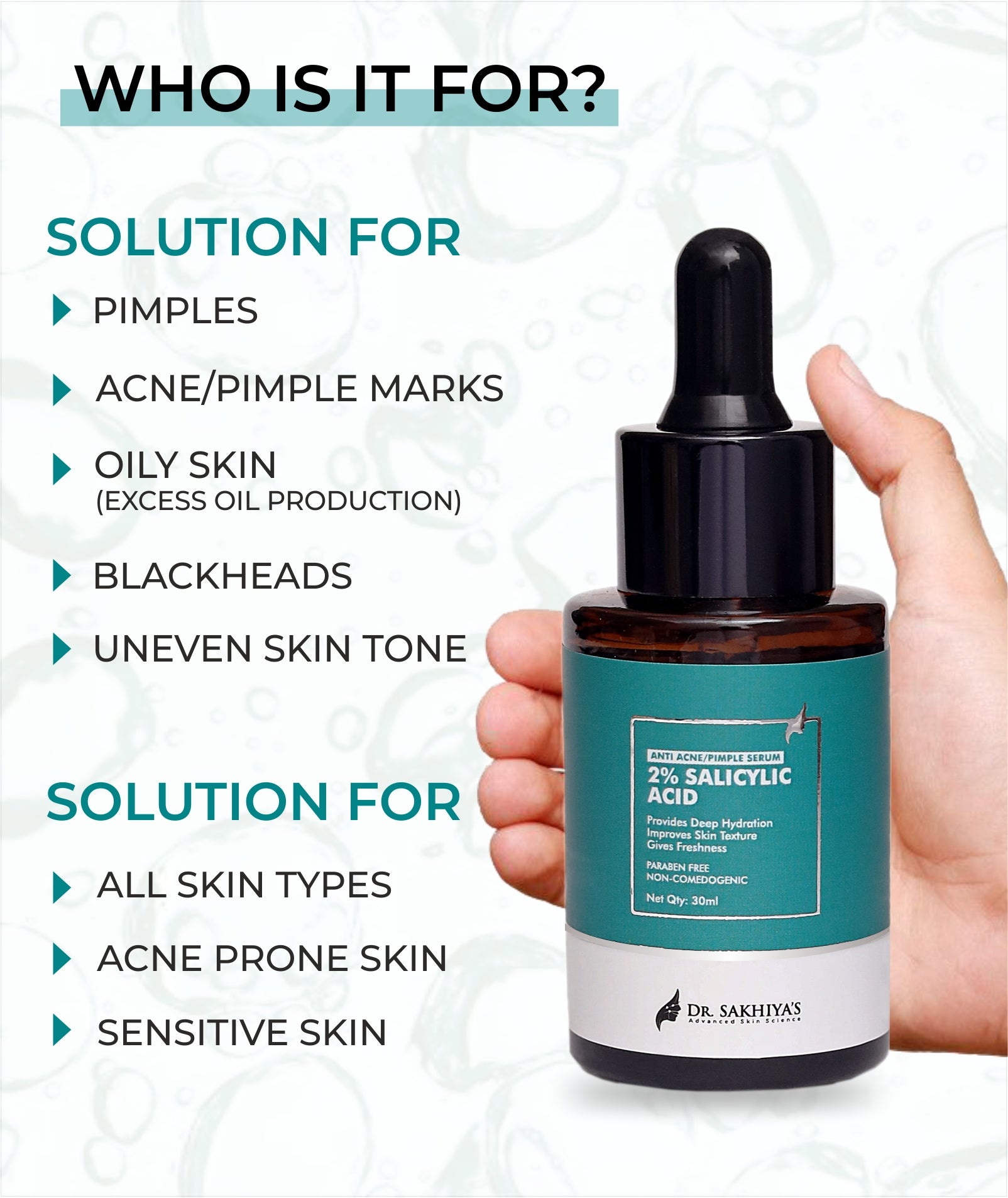 2% Salicylic Acid Serum Removes Pimple, Acne Marks And Suitable For All Skin Types