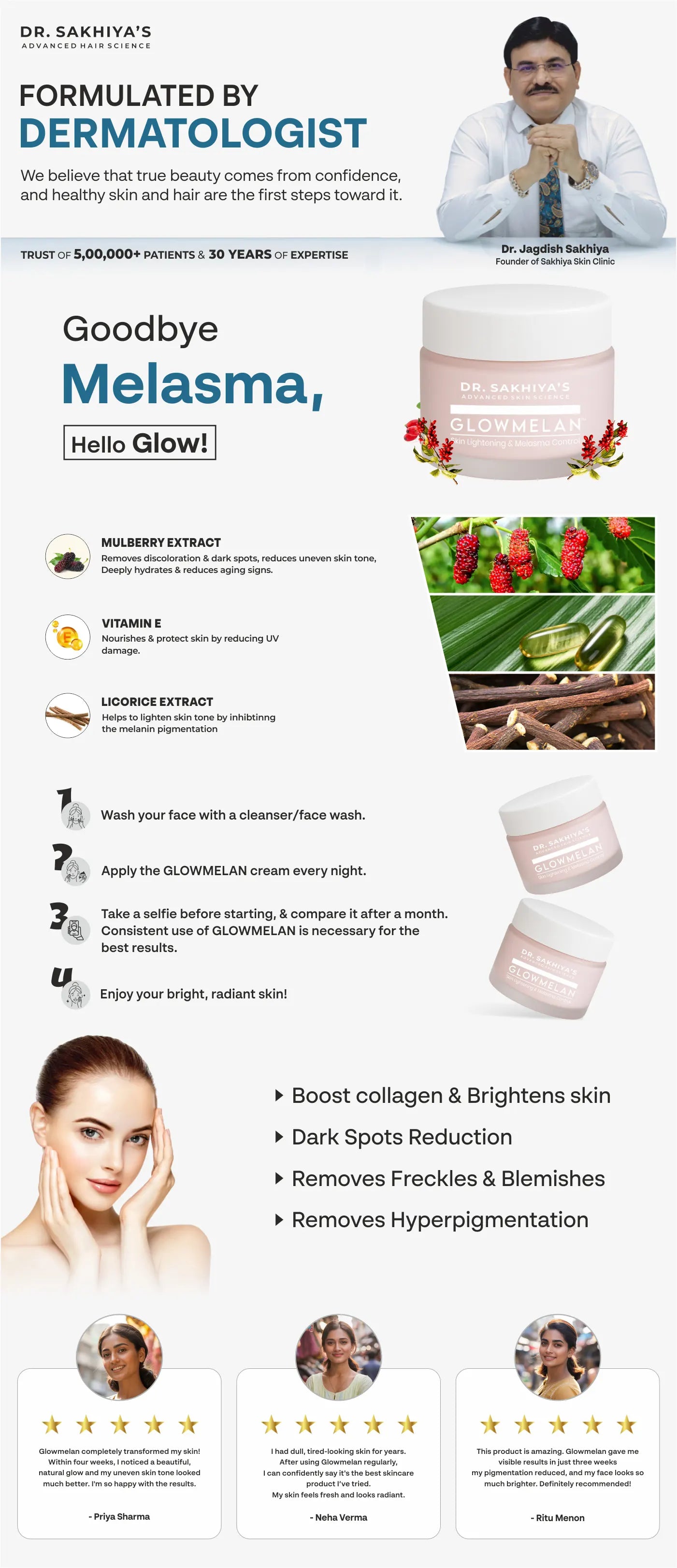 GLOWMELAN - India's No. 1 Melasma Treatment Cream