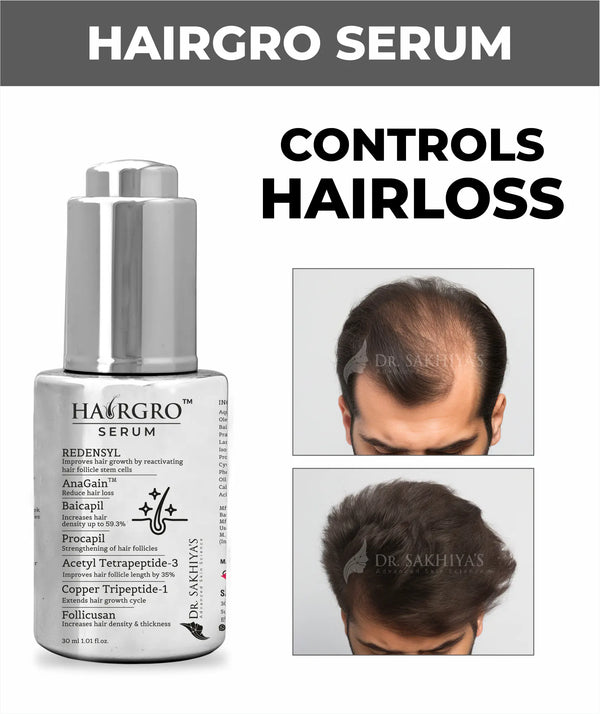 Dr Sakhiya's HairGro Serum - Anti Hair fall And Hair Growth Serum