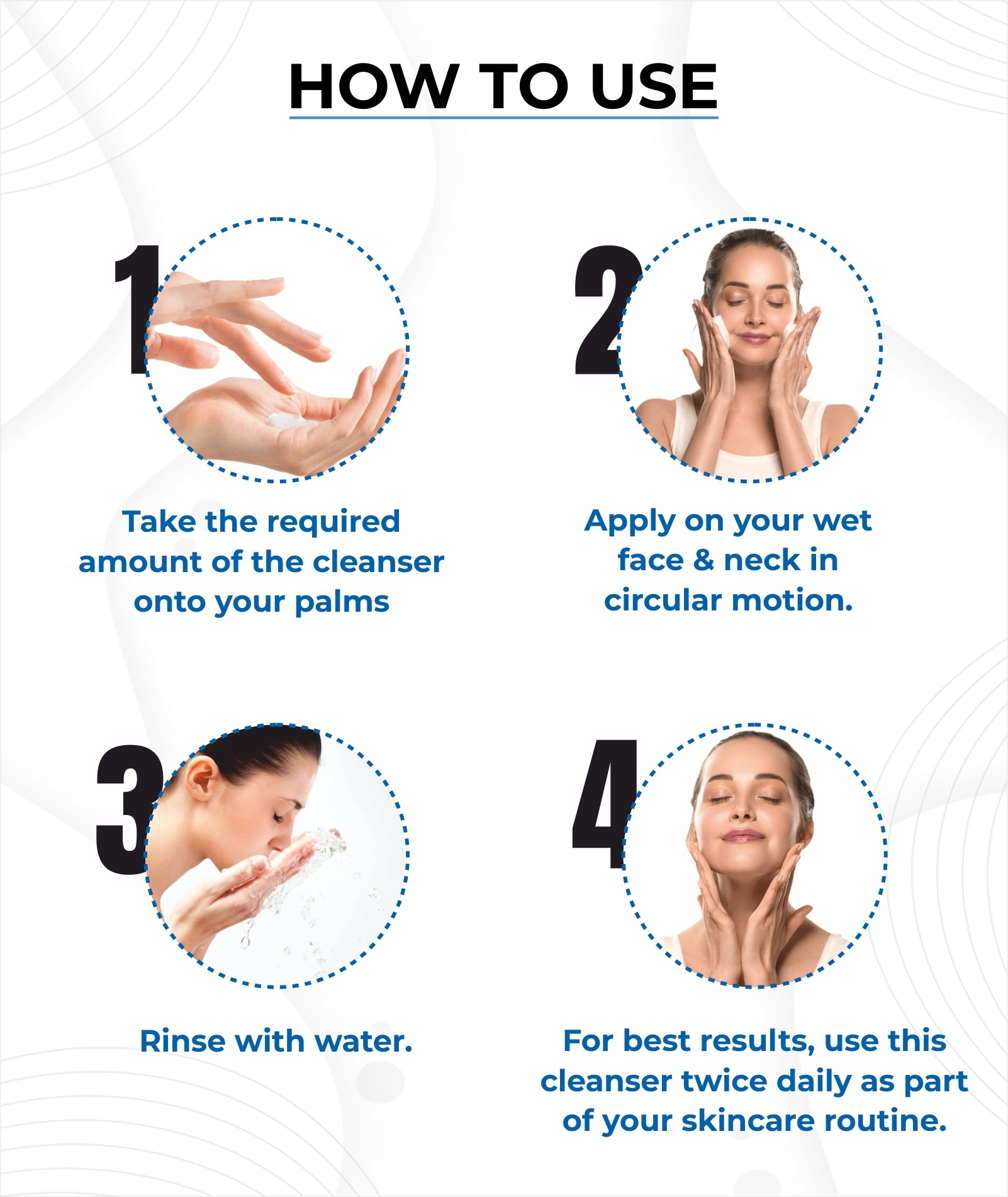 How to use our face cleanser for effective results