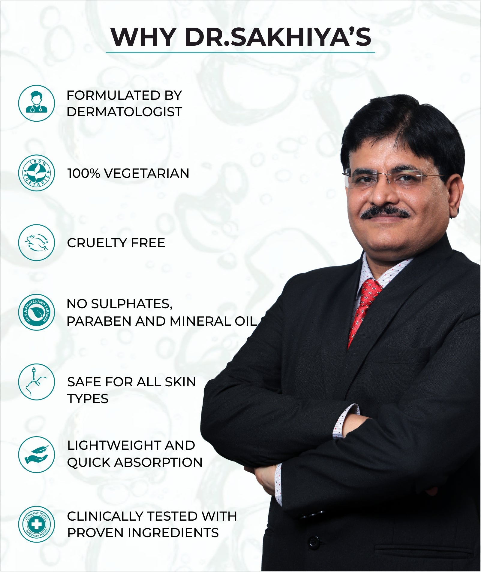 Why you should choose Dr Sakhiya's dermatologically formulated products